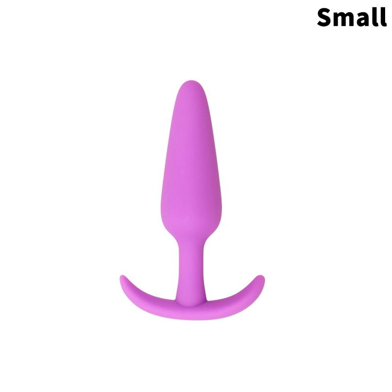 Soft Silicone Anal Plug 3 Sizes Butt Plug Bullet Vibrator Stimulator Adult Sex Toy for Men/Women Anal Prostate Massager for Gay