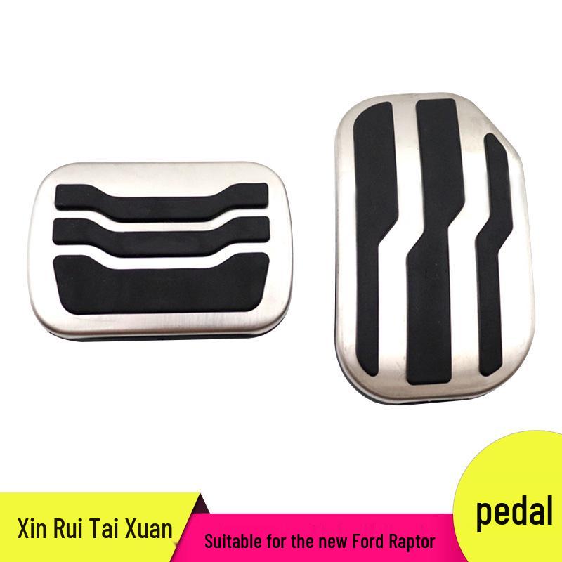 Non-Slip Pedal Set for Ford Raptor: Throttle, Brake, and Rest Area Modification