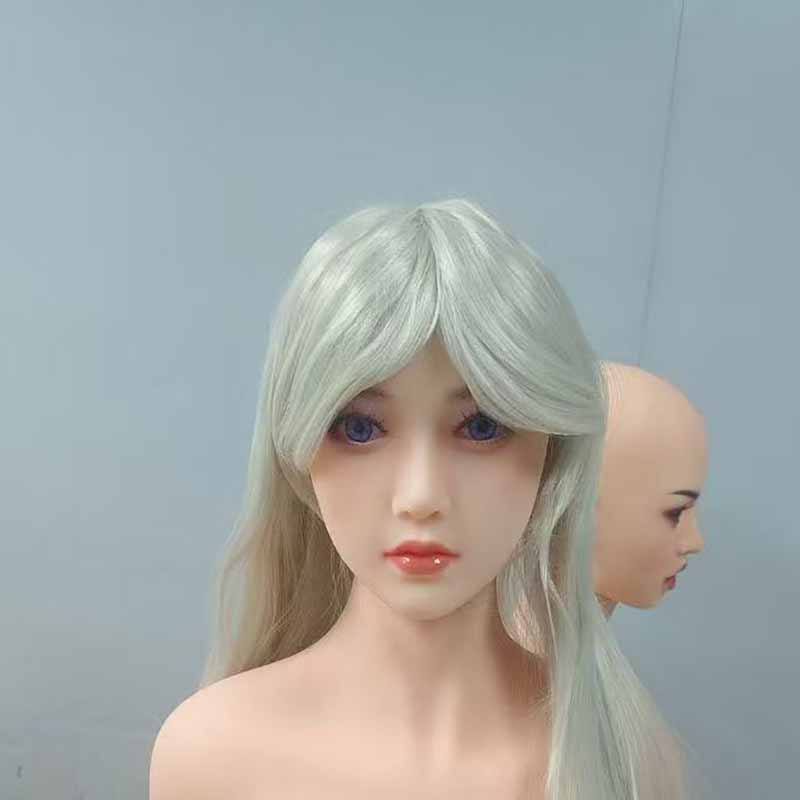 Rozhraní M16 Vhodné pro 135-172 cm Pevná panenka TPE Černé vlasy Hlava Orální sex Vynikající make-up Sex Dolls Příslušenství Muži
