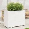 VidaXL Planter White 90x40x72.5 Cm Solid Pine Wood, Outdoor Planter, Flower Box, Tomato Planter, Planter of 3282595