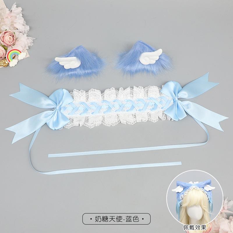 Cat Ear Hairpin Cat Ear Headband Bow Headgear Comic-Con Dress Up Cute Girl Hair Accessories Lolita Multi-purpose Pair Clip