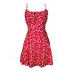 Women Summer Banage Strap Floral Dress One Piece Dress