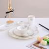 Ru Han Chinese Ceramic Lotus Dinnerware Set