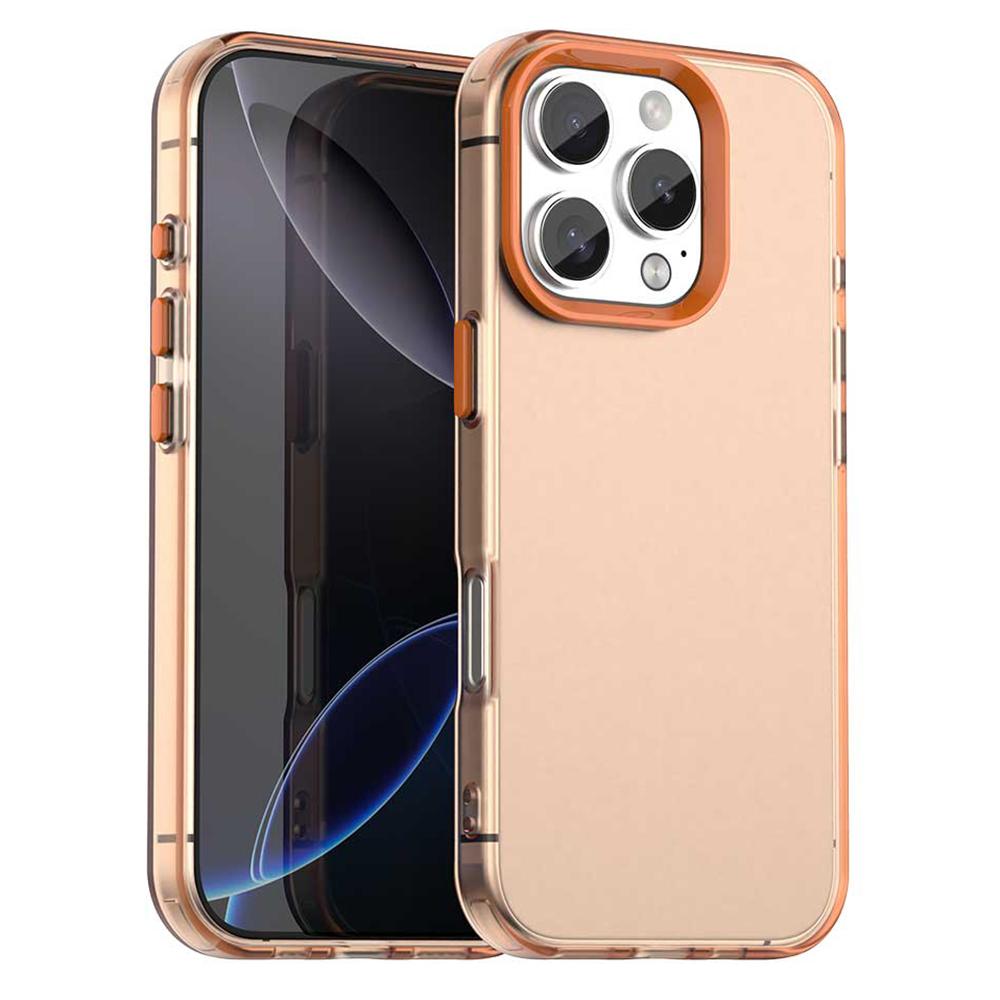 For iPhone 16 Pro Case PC+TPU+PET Matte Anti-Drop Phone Back Cover