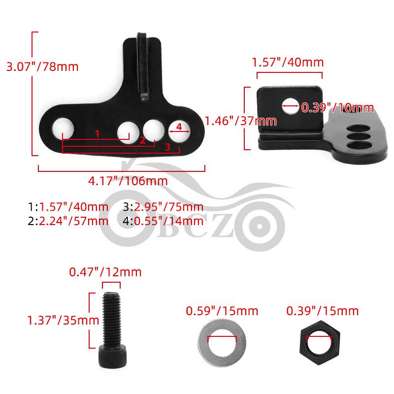 Harley XL1200 883 Motorcycle Lowering Brackets