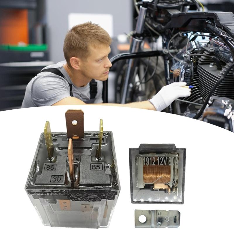 Efficient JD1912 Motorcycle Car Horn Relays small  Relays Metal & Plastic Relays Enhances Safety in Urban Road Driving