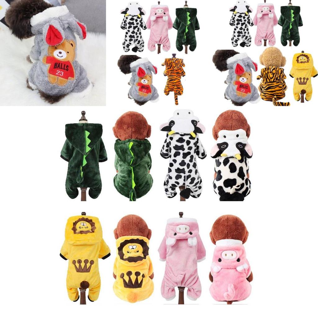 Gemütliche Korallenfleece Haustier Hundekleidung Herbst Winter Dick Warm Teddy Corgi Französische Bulldogge Katze Outfit