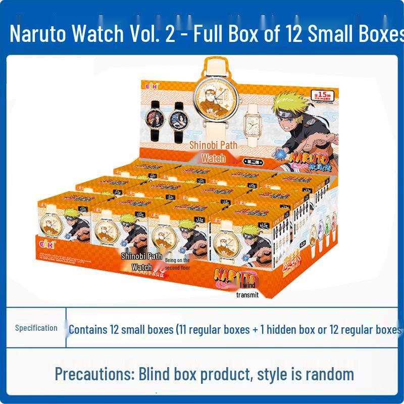 EAKI Наруто Шиппуден Путь Ниндзя Наручные Часы Серия 2 «Слепой Ящик» - Модный Подарок с Наруто и Саске.