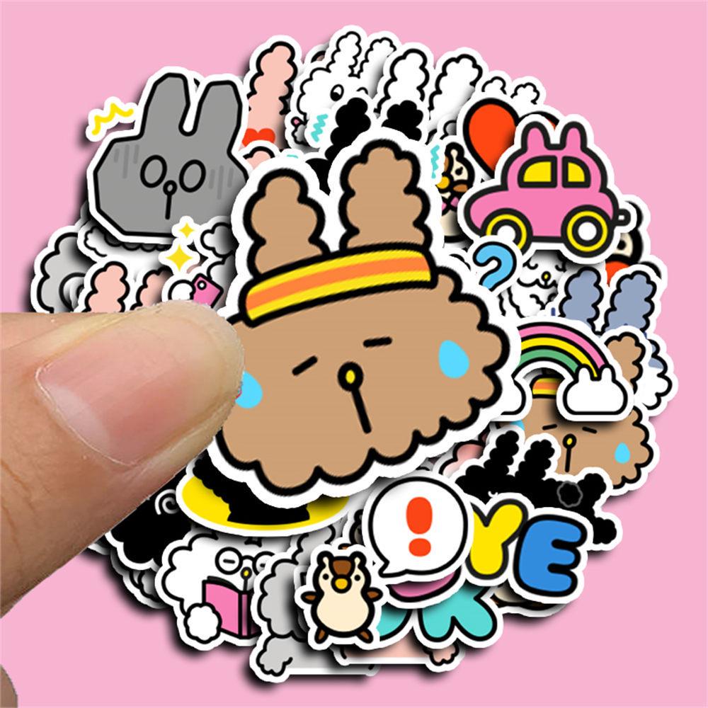 Rabbit Convenience Store Cartoon Stickers (40 Sheets) - Waterproof Suitcase & Laptop DIY Photo Album Decor