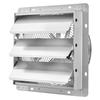 Ventilador de Extracción con Persiana de 312 mm Montado en Pared 1250 CFM Persianas Automáticas, Carcasa Robusta de Acero, Bajo Ruido, Motor de CA, Ventilación y Refrigeración para Ático,