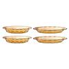 Kristall Bernstein 4-teiliges Glasgeschirr-Set