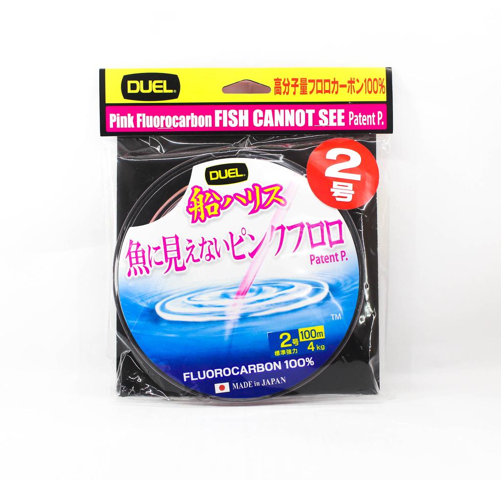 Yo Zuri Duel Pink Fish Cannot See Fluorocarbon 100m No2 4kg H4396-SP (8484)