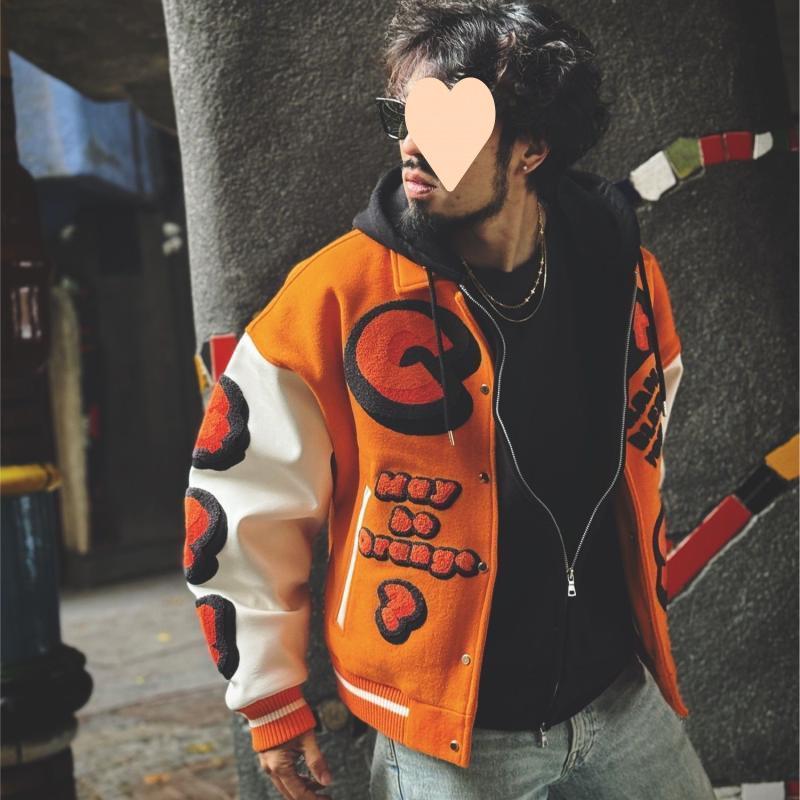 Wilderness Hunter Cross-Border Quilted Brown Bear Baseball Jacket Medium