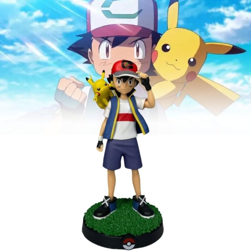 Ketchum Ash Pikachu Pvc Toy Model Desktop Decor Children Christmas Gift