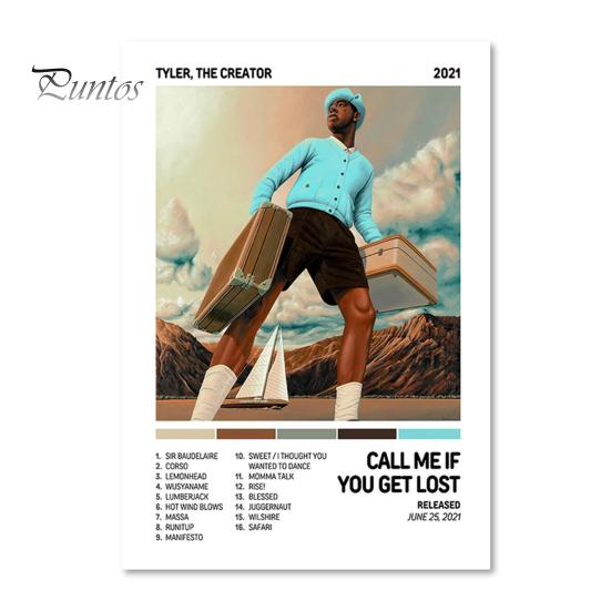 

Плакат Creator, музыкальный альбом рэпера, позвони мне, если потеряешься, постер на холсте, эстетическое настенное искусство для комнаты подростков, спальни, офиса, общежития, декор 30x40cm A