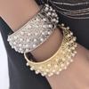 Baroque retro pattern bracelet = women's bracelet pearl wide face jewelry