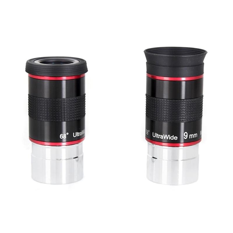 Telescope Eyepiece 1.25In 6mm/9mm/15mm/20mm UltraWideAngle 68° Astronomical Monocular Eyepiece for Planet Observation