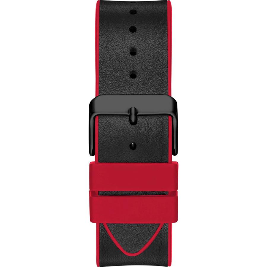 Men's Stylish Business Casual Three-Eye Multi-Function Dial Silicone & PU Leather Strap Quartz Watch GW0202G7