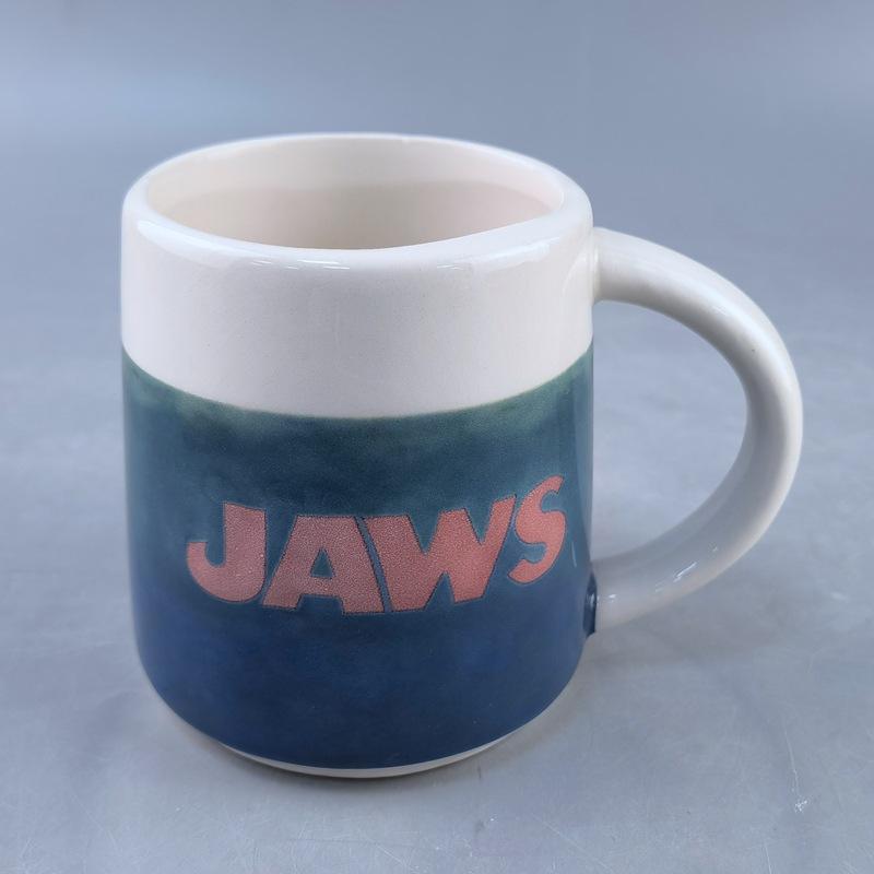3D Żarłacz Biały Żarłacz Tygrysi Megalodon Ocean Ocean Ceramiczny Kubek do Kawy Kubek do Herbaty Nowy Styl