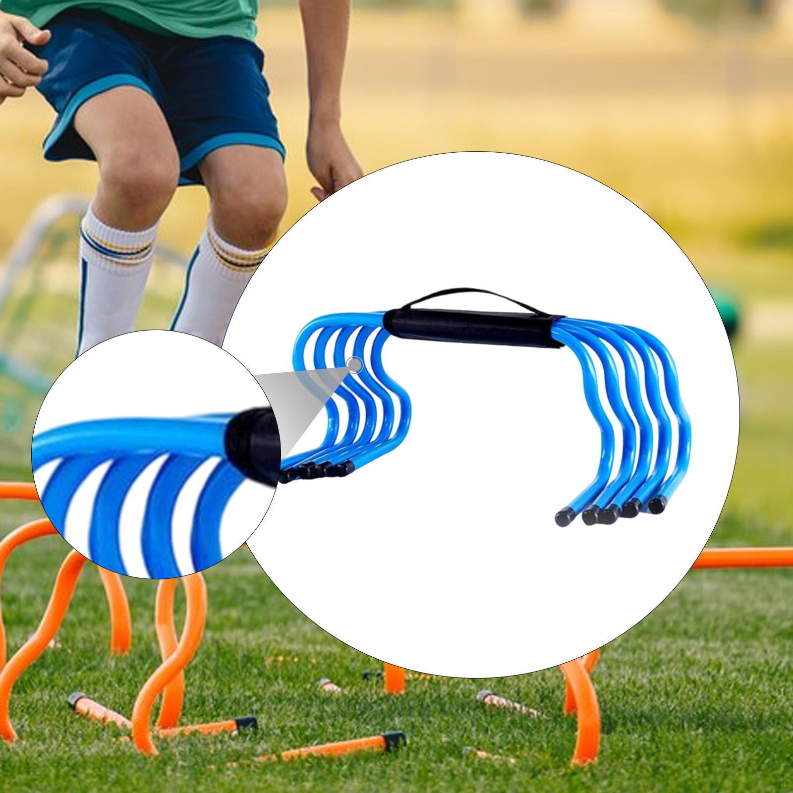 

5 Ловкость, Тренировочное оборудование, Синие многоцелевые барьеры, Барьеры для скорости для легкой атлетики, Полевых видов спорта 23cm