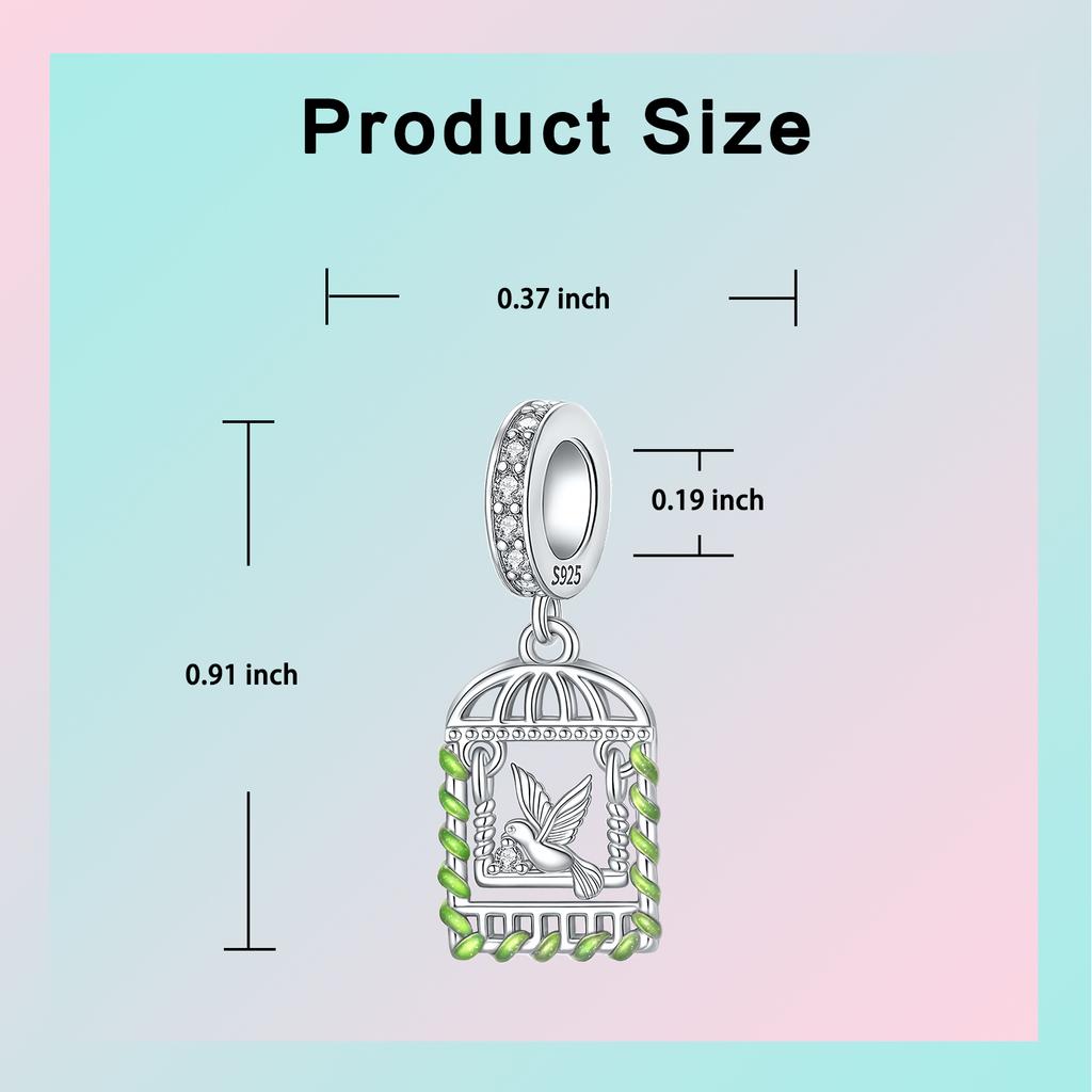 Copper Golden Scarab Amulet Hummingbird Pendant Charm Fit Original Charms Bracelet Women Diy Jewelry Gift