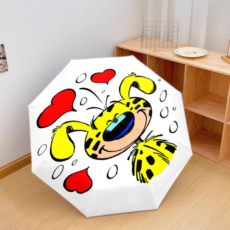 Marsupilami Pattern Pattern New Style Umbrella, 1 Piece Automatic Folding Umbrella, Portable Foldable Travel Umbrella, Outdoor Umbrella,Birthday Gift