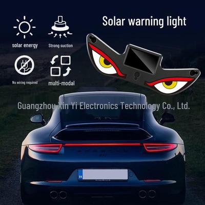 Solar Wireless LED Devil Eye Warning Light for Car Windows