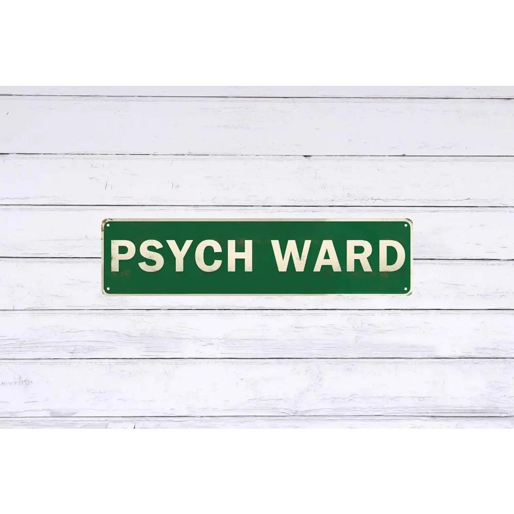 Custom Funny Medical Ward Vintage Green Tin Sign Personalized Street Decor Plaque