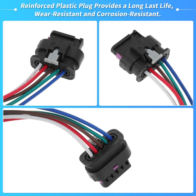UXCELL No.68406157AA Rear Tail Light Harness for Jeep Renegade 2015-2023 6 Pin Rear Tail Lamp Wiring Harness Connector Plug 5.4"