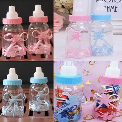 12 Stück Befüllbare Flaschen Süßigkeitenbox Babyparty Taufe Party Gastgeschenk Taufe