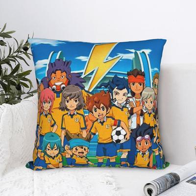 Printed Inazuma Eleven Anime Game Pillowcase Polyester Cushion Cover Decor RPG Cartoon Throw Pillow Case Cover Bedroom Zippered