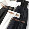 Spring New Silk Lyocell Denim Blue High-Waisted Casual Straight-Leg Pants