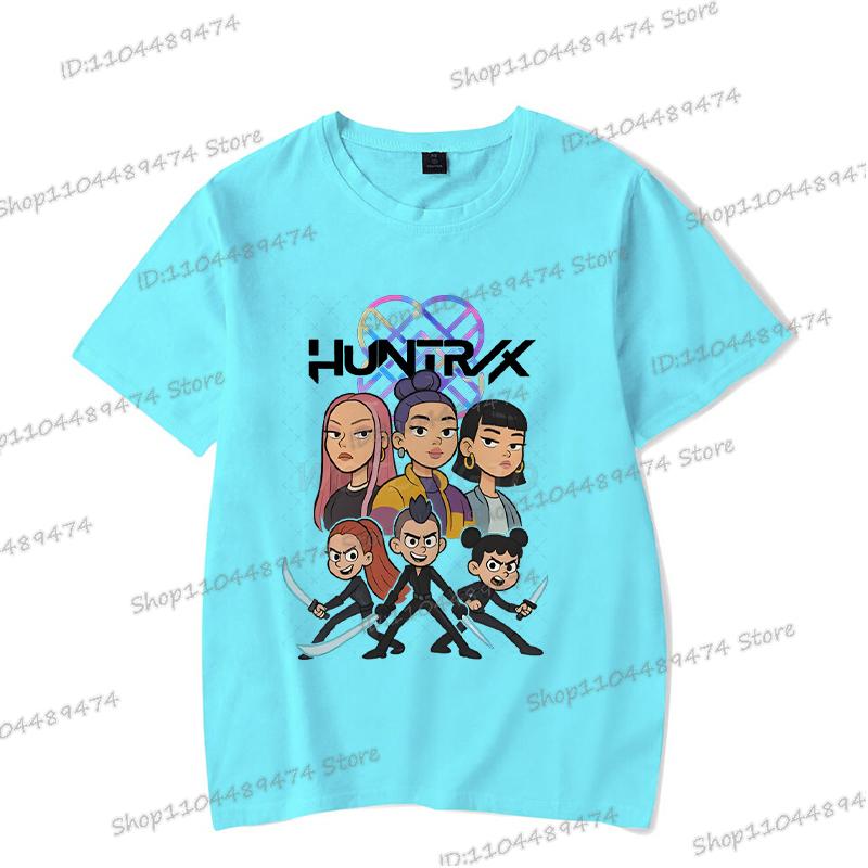 Rumi Print Women Men T Shirts KPop Demon Hunters Summer Funny Hip Hop Streetwear Short Sleeve Casual Anime Teenage T-shirts