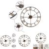 Distinctive Antique Rust Wall Clock With Silent Movement 40cm Diameter Metal Clocks