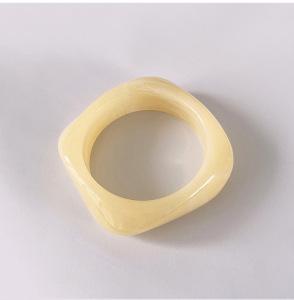 32 Style Acrylic Resin Bangles for Women Retro Punk Coffee Smudging Bangale Personality Irregular Wide Wristband Party Jewelry M