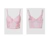 Multi-Color Lace Sexy See-Through Push-Up Camisole and Fishbone Bra Lingerie