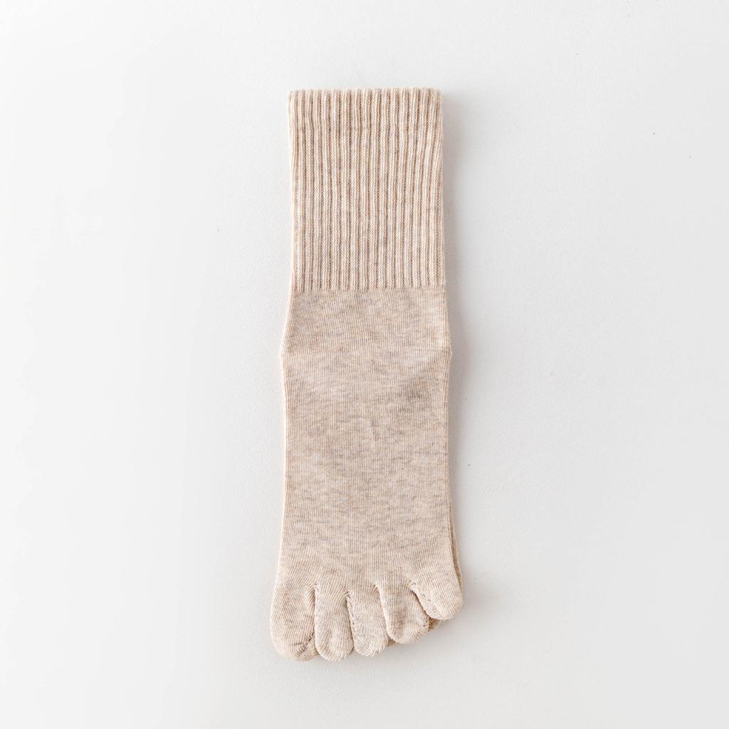 Five-Finger Socks, Men'S Cotton Spring And Autumn Antibacterial, Anti-Odor, Sweat-Absorbing, Breathable, Boneless, Seasonal Socks, Tabi-Toe Socks