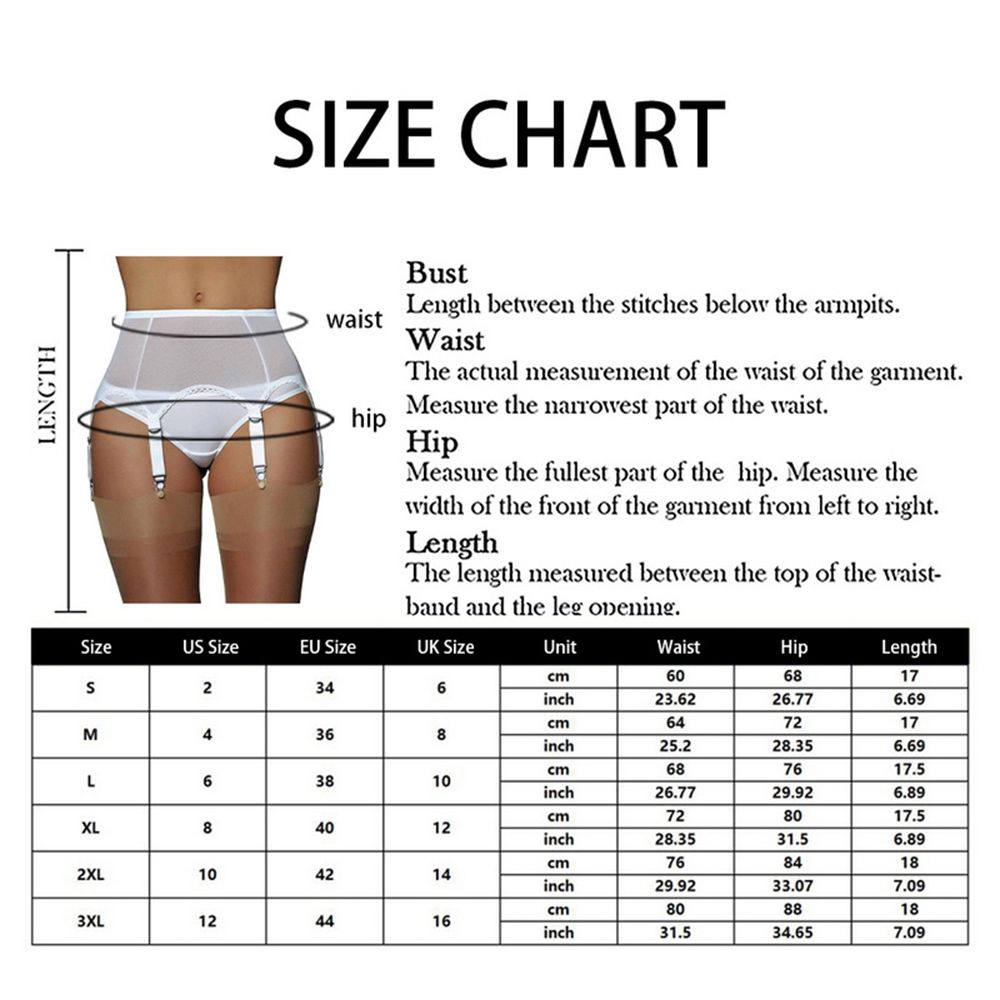 Woman Girls Sock Clip High Waist Lace Mesh Lingerie Garter Belt Elastic Underwear Adjustable Buckle