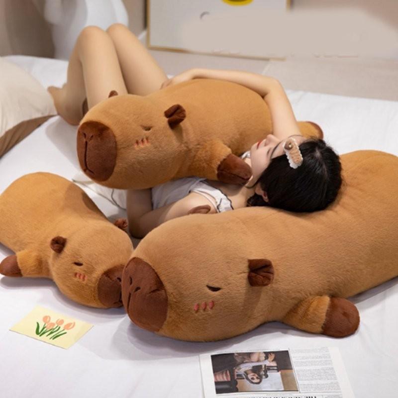 Adorable Capybara Plush Doll Soft Toy Cozy Pillow For Relaxing Comfort At Home