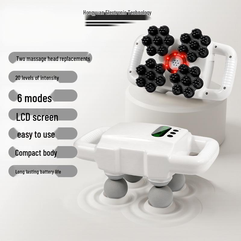 

«Перезаряжаемый массажер для мышц с шестнадцатью головками для расслабления спины, ног и талии»