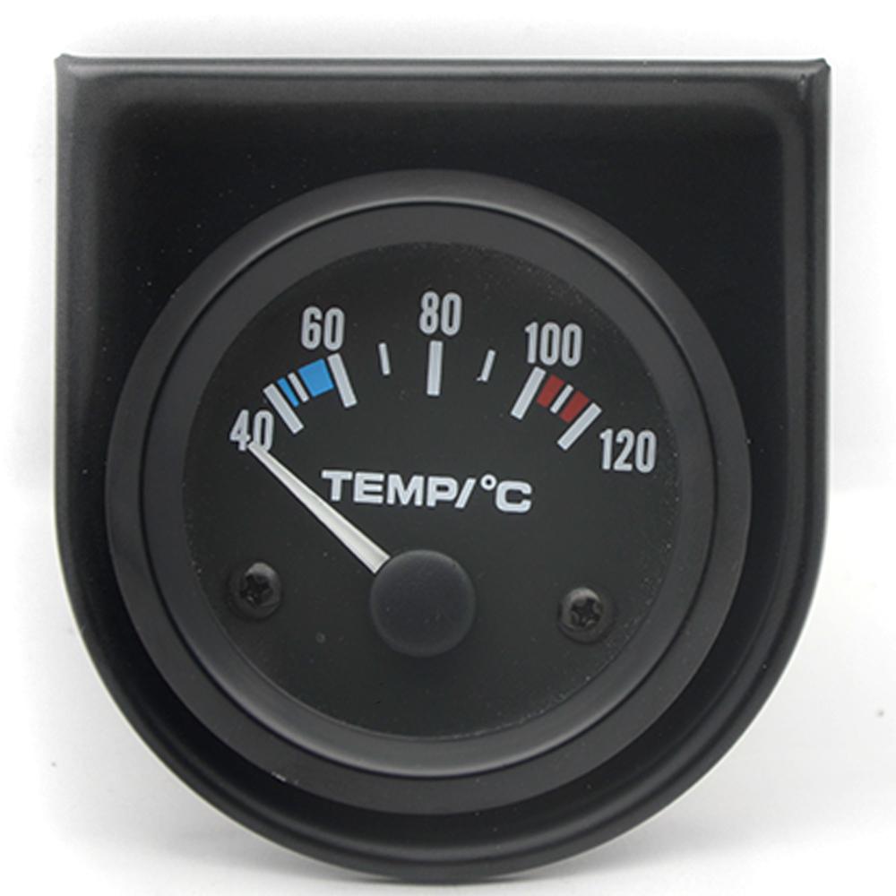 2' 52MM Black Water Temp/Oil Temp/Oil Press PSI/Oil Pressure KG/Volt/Ammeter/Fuel Level Gauge Car Meter with Bracket Pod Holder