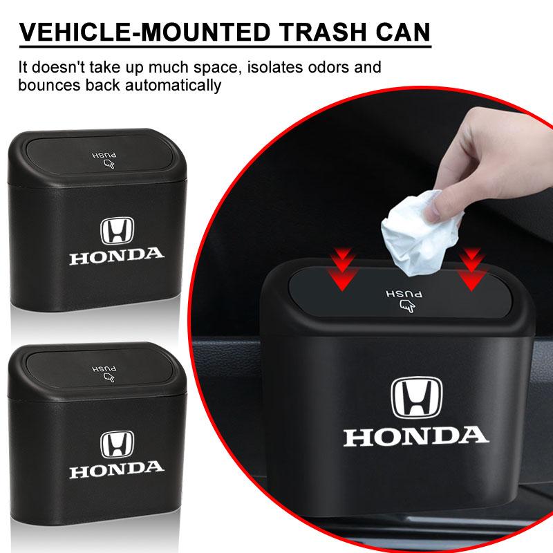 Car Vehicle Case Storage Box Black ABS Square Pressing Trash Can For Honda Civic Varadero Xl1000 Xadv 750 Forza Shadow Vt600 Auto Accessories