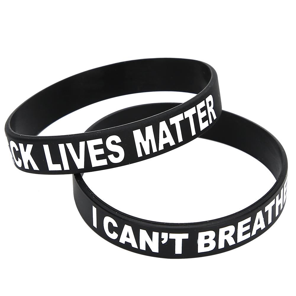 2pcs Silicone Wristband Unisex Special Letter Decor Bracelet for Women Men