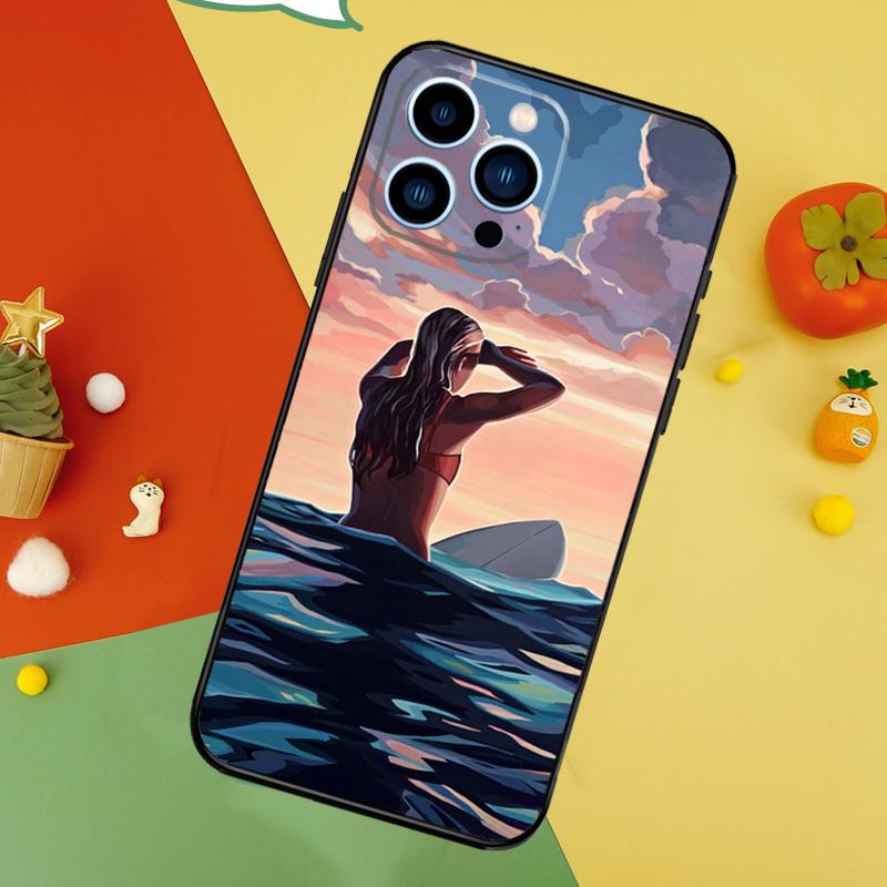 Surfing Wave Phone Case For iPhone 17 Pro Max 16 14 13 12 11 15 Pro Max Plus 12 13 Mini 16e 17 Air Cover