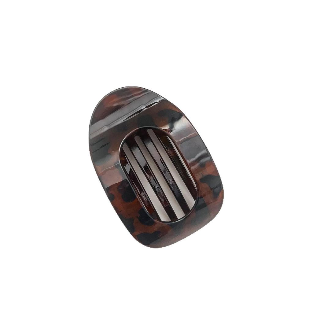 Curved Oval Updo Hair Claw - Temperament Shark Clip