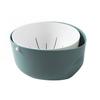 Kitchen Double Layer Drain Basket Rotatable Rice Washing Storage Fruits Sink Cleaning Colander Filter Drainer Gadgets