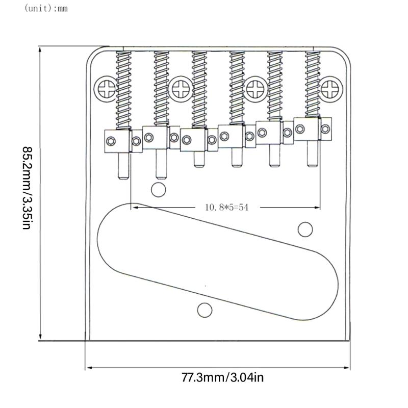 Guitar Bridge Screw Set Guitar Bridge Electric Guitar Fixed Bridge Pickup Bridge