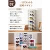 [Expo Brand] Foldable Shoe Box, Assembles in 3 Seconds, Transparent Design Allows You to See Contents, Space-Saving, Durable, and Can Also Be Used as