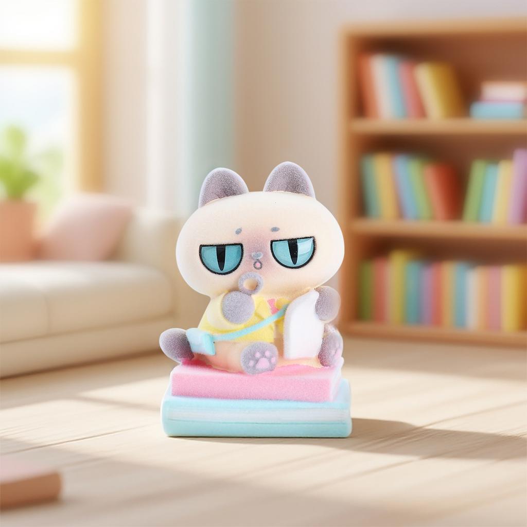 Pink Little Siam Blind Box Cat Figure Toy Desktop Ornament Mystery Guess Bags Animal Figure Toys Birthday Christmas Gift