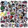 50 Waterproof Self-Adhesive Avengers & Venom Cartoon Sticker Set for Scrapbooking